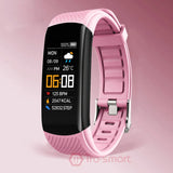 Sport Smart Watch Women Men's Smartwatch Bracelet Smart Clock  For Android IOS Ladies Male Fitness Tracker Trosmart Brand C5S MartLion pink  