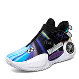 Designer Basketball Shoes Men's Kids Basket Sports INS Hip-hop Sneakers Professional Training Footwear Mart Lion Black 4 