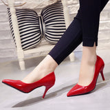 Women's Shoes Heeled Pumps Stiletto Heels Red Sole Pointed Toe Elegant Wedding Dress Office MartLion   
