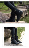 Warm Winter Plush Snow Boots Men's Women Outdoor Winter Waterproof Cotton Shoes Wear Resistant And Anti Slip Ankle MartLion   