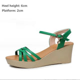 Wedge Heel Sandals Women Summer High Heel Shoes Platform Open Toe MartLion   