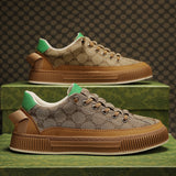 Men's Casual Sneakers Vulcanized Flat Shoes Designed Skateboarding Tennis Slip-on Walking Sports Mart Lion   