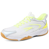 Men's luminous tennis shoes badminton outdoor sports tennis anti-slip and wear-resistant Mart Lion Green 38 