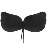 Invisible Strapless Adhesive Stick Bra Strapless Push Up Bras Women Backless Lingerie Seamless Silicone Bralette MartLion black C 