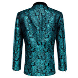 Men's Luxury Blazer Party Wedding Dress Jacket Suit Gold Thread Slim Dress Suit Barry Wang Mart Lion   