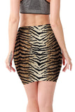 Mini Waist Skirts  Girls Leopard Snake Pattern Skirts Casual Package Hip Short Skirts Women MartLion   