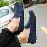 Suede Leather Men's Loafers Luxury Casual Shoes Boots Handmade Slipon Driving Moccasins Zapatos Mart Lion   