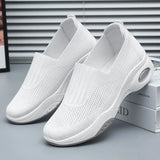 Anti-skid Casual Flats Loafer Shoes for Women Thick Sole Slip-on Footwear Soft Comfort Wear-resistant Sneakers MartLion   