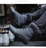 Waterproof Warm Desert Boots Non-slip Outdoor Snow Faux Fur Cotton Shoes Tactical Military Men's MartLion   
