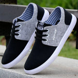 Men's Espadrilles Canvas Shoes Basic Flats Comfort Loafers Casual Sneakers Black Mart Lion Black and gray 39 