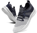 Men's Running Shoes Sport Lightweight Walking Sneakers Summer Breathable Zapatillas Sneakers Mart Lion Blue-1 37 
