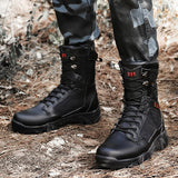 Men's Shoes Winter Anti Slip Boots Outdoor Leather Hiking Waterproof Boots Comfortable Military MartLion   