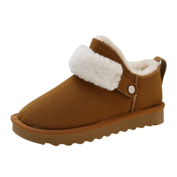  Padded Casual Women's Shoes Faux Fur Snow Boots Warm Winter Cotton Anti-slip Outdoor Walking Platform MartLion - Mart Lion