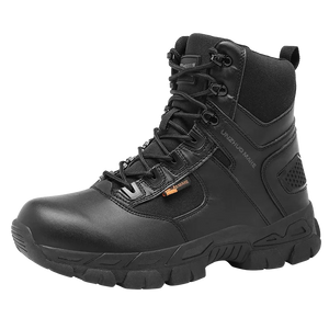 Men's Tactical Boots Army Military Desert Waterproof Work Safety Shoes Climbing Hiking Ankle Outdoor MartLion 869-BLACK 42 