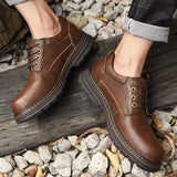 Designer Men's Shoes Casual British Formal Outdoor Waterproof Work Mart Lion   