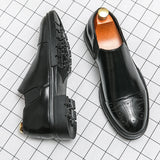 Men's  Large Dress Shoes Slip-on Plus Size Office Formal Shoes for Male Wedding Party Casual Male Shoe MartLion   