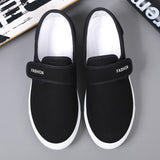 Men's Casual Sneakers Vulcanized Flat Shoes Designed Skateboarding Tennis Hook Loop Outdoor Sport Mart Lion   