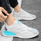 Fujeak Breathable Men's Tennis Shoes Casual Soft Sneakers Lightweight Outdoor Non-slip Running Mart Lion   