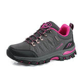 Hiking Boots Women Outdoor Leather Mountain Trekking Shoes Mart Lion GreyRose Eur 35 