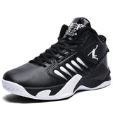 Men's Basketball Shoes Lightweight Sneakers Unisex Training Footwear Casual Sports MartLion 41 Black 