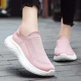 Soft-sole Walking Men's Shoes Lightweight Casual Sneakers Breathable Slip on Loafers Unisex Women MartLion   