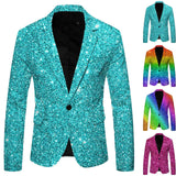 Men's Glitter Embellished Jacket Nightclub Prom Suit Homme Stage Clothes blazers MartLion   