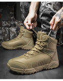 Fujeak Men's Tactical Boots Outdoor Motorcycle Shoes Winter Combat Ankle Work Safety Special Force Mart Lion   