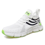 Summer Men's Casual Shoes Sneakers Breathable Brand Non-slip Tennis Women Vulcanize Mart Lion White 36 