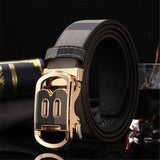 Belt Men's B Letter Automatic Buckle 3.5cm Wide Leather Casual Belt for jeans Ceinture Homme MartLion   