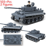 Military ww2 Cannon Assault Armored Vehicle Battle Tank Car Truck Army Weapon Building Blocks Sets  Model King Kids Toys Gift Mart Lion No Box 2 Dolls 12  