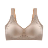 Push UP Bra for Women Seamless Plus Size Bras Thin Cup Wireless Bralette Brassiere MartLion beige One Size XL