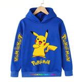 Kawaii Pokemon Hoodie Kids Clothes Girls Clothing Baby Boys Clothes Autumn Warm Pikachu Sweatshirt Children Tops MartLion   