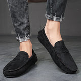 Trend Suede Men's Casual Shoes Breathable Comfort Slip-on Driving Lazy Luxury Loafers Moccasins MartLion   