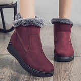 Women Snow Fur Boots Platform Soft Keep Warm Flat Winter Mujer MartLion   