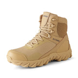 Men's Military Boot Combat Tactical Army Boot Shoes Outdoor Work Motocycle Boots MartLion Sand color 39 