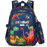 Waterproof Children School Bags for Boys Girls backpack Kids Orthopedic schoolbag kids Primary school Backpack mochila escolar MartLion big Dinosaur  