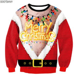 Men's Women Ugly Christmas Sweater Funny Humping Reindeer Climax Tacky Jumpers Tops Couple Holiday Party Xmas Sweatshirt MartLion   