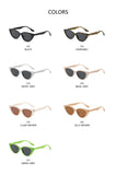 Small Size Vintage Cat Eye Sunglasses Women Men's Retro Sutra Outdoor Shade Shades MartLion   