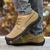 Outdoor Shoes Men Sneakers  Casual Men Shoes Suede Leather Shoe MartLion   