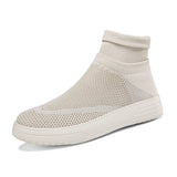 Casual Ankle Socks Shoes Lightweight Mesh Men's Anti-slip Sneakers Loafers Trendy Footwear MartLion 275-Beige 35 