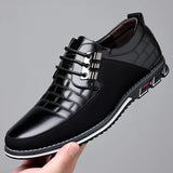 Cross border 5 color large casual leather shoes men's stock casual bags MartLion black 39 