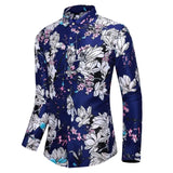 Hawaiian Masculina Shirt 3d Print Flowers Tops Casual Men's Dress Shirts Long Sleeve Camisa Y2k Clothing MartLion B01-JDCX5013 XS 