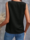 Sweet Style Solid Color Sleeveless Pullover Shirt Women MartLion   