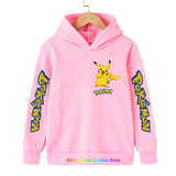 Kawaii Pokemon Hoodie Kids Clothes Girls Clothing Baby Boys Clothes Autumn Warm Pikachu Sweatshirt Children Tops MartLion The picture color 14 140 