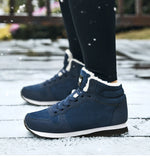 Men Snow Boots Outdoor No Slip Winter Ankle Boots Lightweight Hight Top Sneaker Warm Plush Women Footwear Hiking Boots MartLion