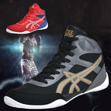 Men's Wrestling Shoes Breathable Wrestling Sneakers Light Weight Boxing Footwears MartLion   