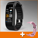 Sport Smart Watch Women Men's Smartwatch Bracelet Smart Clock  For Android IOS Ladies Male Fitness Tracker Trosmart Brand C5S MartLion add pink strap  