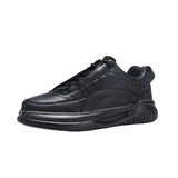 Leather Casual Tide Shoes Non-slip Outdoor Walking Shoes Men's Warm Ankle Footwear Men's Shoes MartLion black 39 