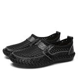 Men's Sandals Outdoor Breathable Beach Shoes Lightweight Summer Casual Slip On Water Wear Resistant Mart Lion Black Eur 38 