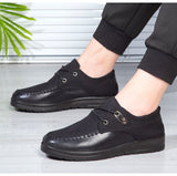 Men's Casual Dress Shoes Classic Lace-up Leather Casual Oxford Flats Footwear Loafers Mart Lion   